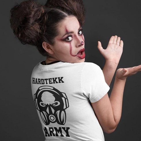Hardtekk Army T-Shirt in weiß